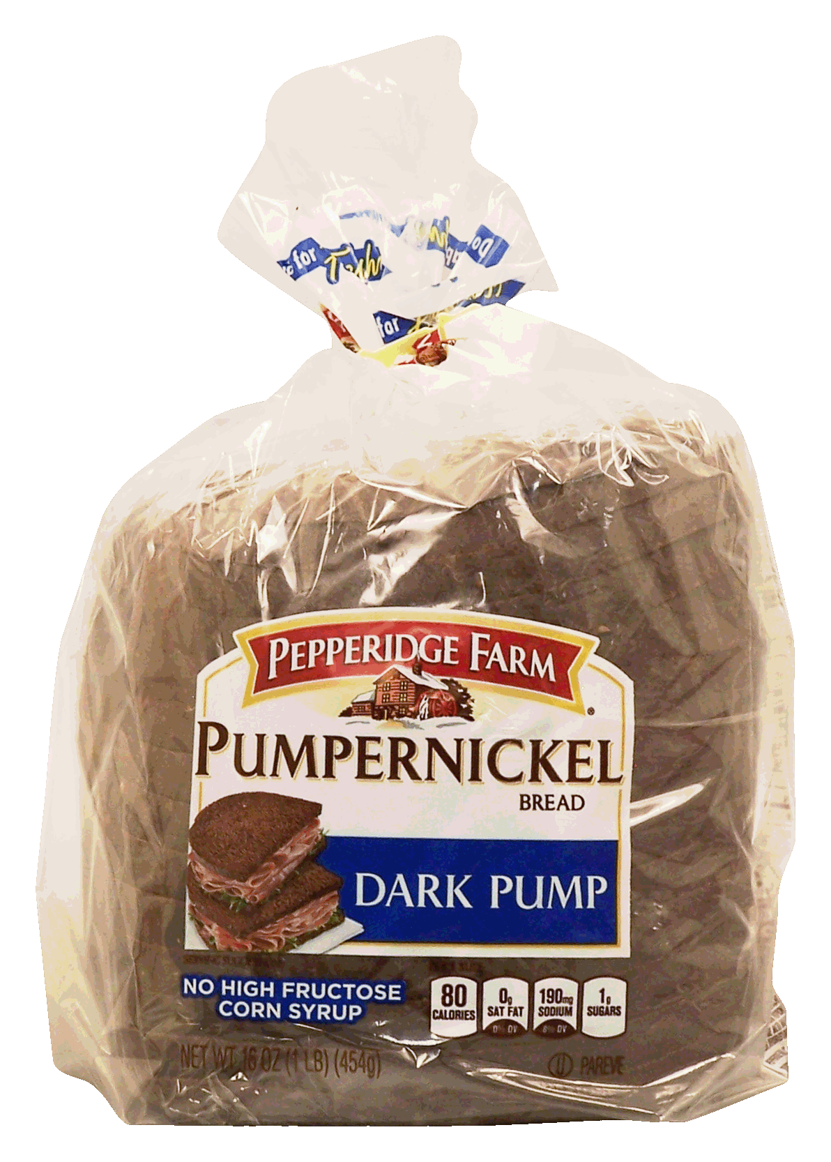 Pepperidge Farm  dark pumpernickle sliced bread half loaf Full-Size Picture